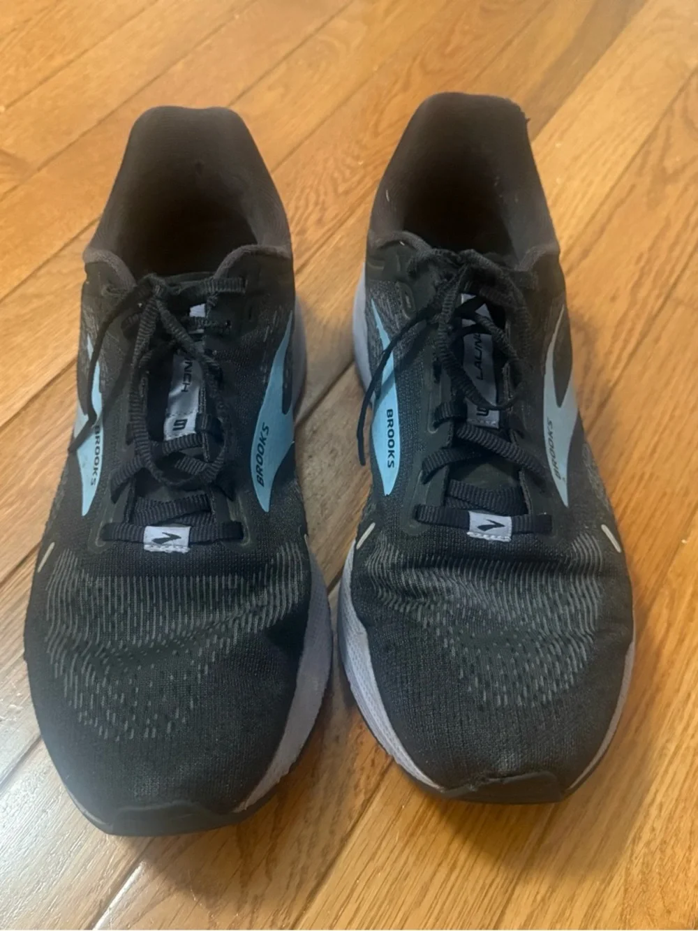 Brooks Launch 9 Womens 10 Shoes Running Walking Sneaker Black Blue - Picture 3 of 11